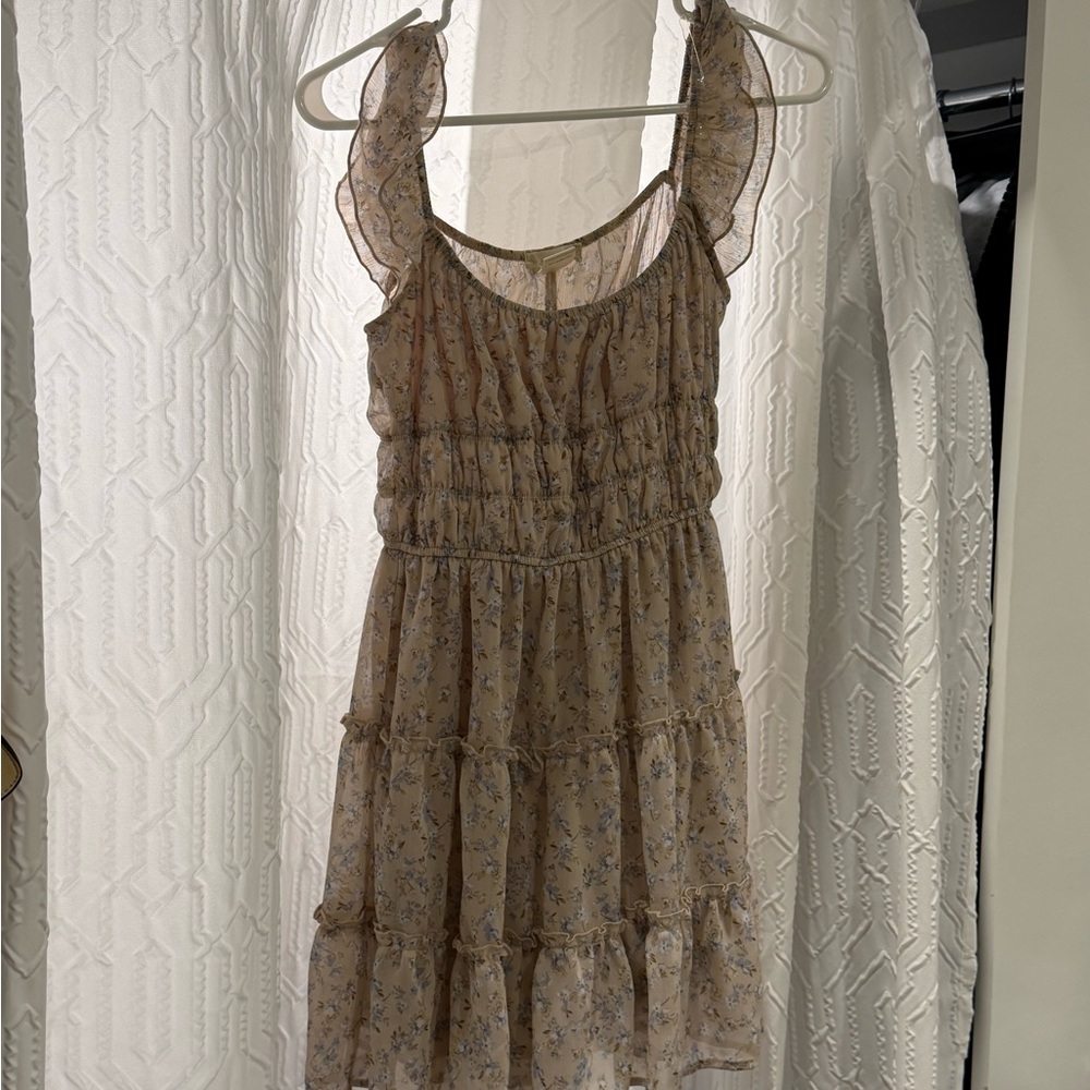 Altar'd State Cream Floral Mini Dress